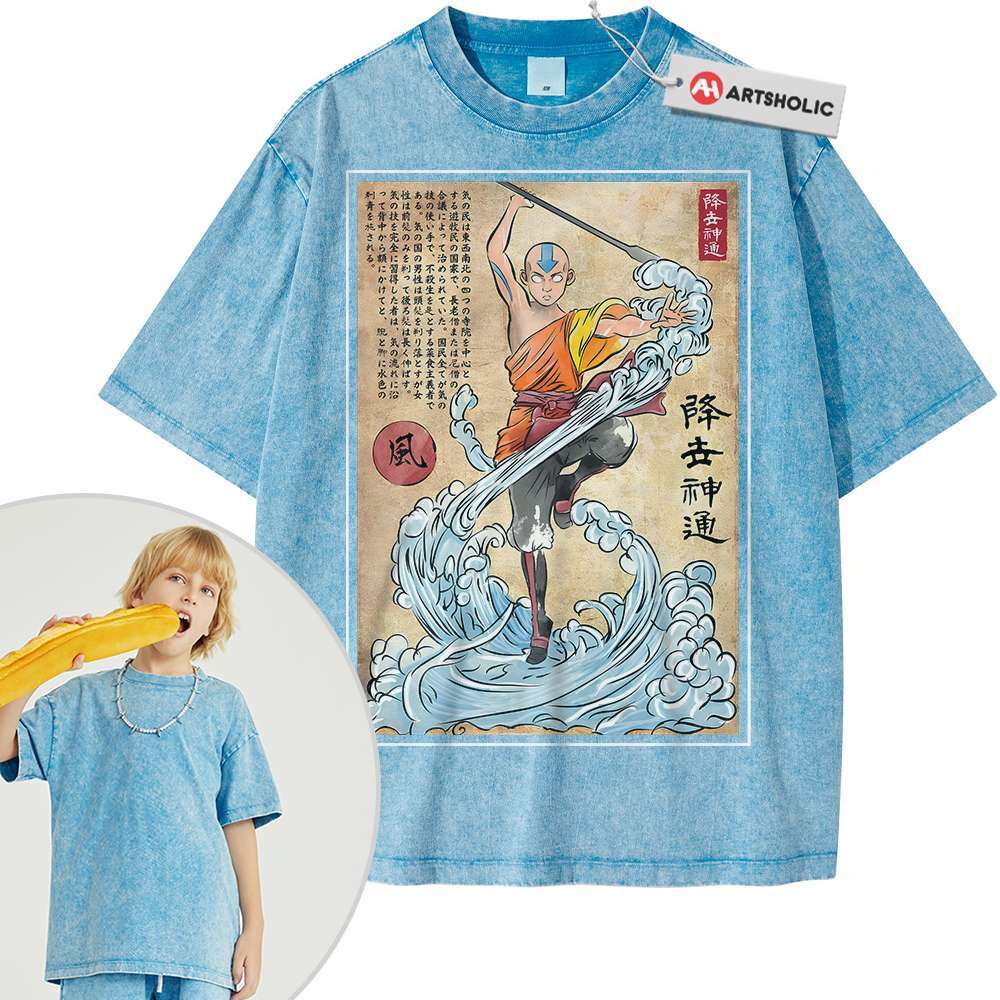 Aang Shirt For Kids, Avatar the Last Airbender Shirt For Kids, Animated Shirt For Kids, Vintage Tee For Kids - Image 3
