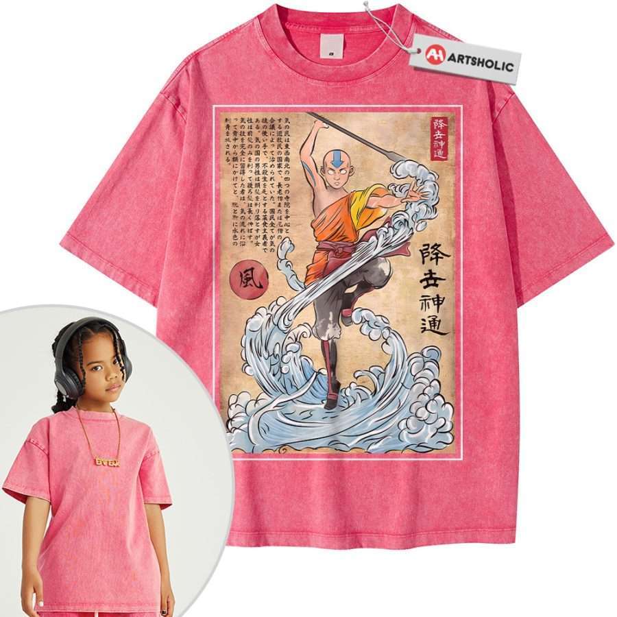 Aang Shirt For Kids, Avatar the Last Airbender Shirt For Kids, Animated Shirt For Kids, Vintage Tee For Kids - Image 10