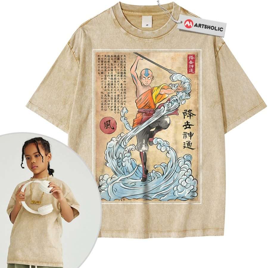 Aang Shirt For Kids, Avatar the Last Airbender Shirt For Kids, Animated Shirt For Kids, Vintage Tee For Kids - Image 7
