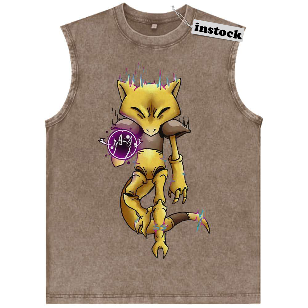 Abra Tank Top, Pokemon Tank Top, Anime Tank Top, Vintage Tank Top