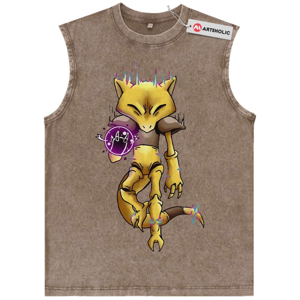 Abra Tank Top, Pokemon Tank Top, Anime Tank Top, Vintage Tank Top