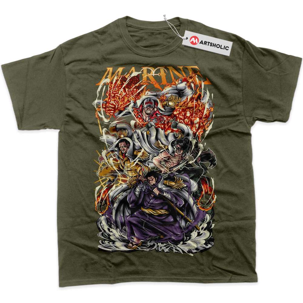 Alternative view of Admiral One Piece Shirt, Anime Shirt, Graphic Tee