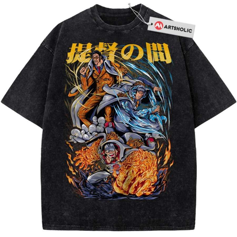 Alternative view of Admiral One Piece Shirt, Anime Shirt, Vintage Tee