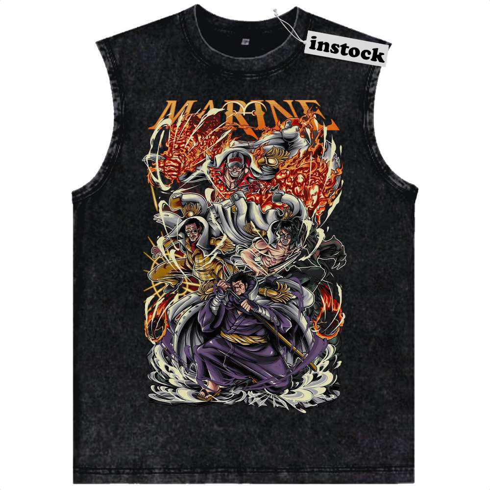 Admiral One Piece Tank Top, Anime Tank Top, Vintage Tank Top