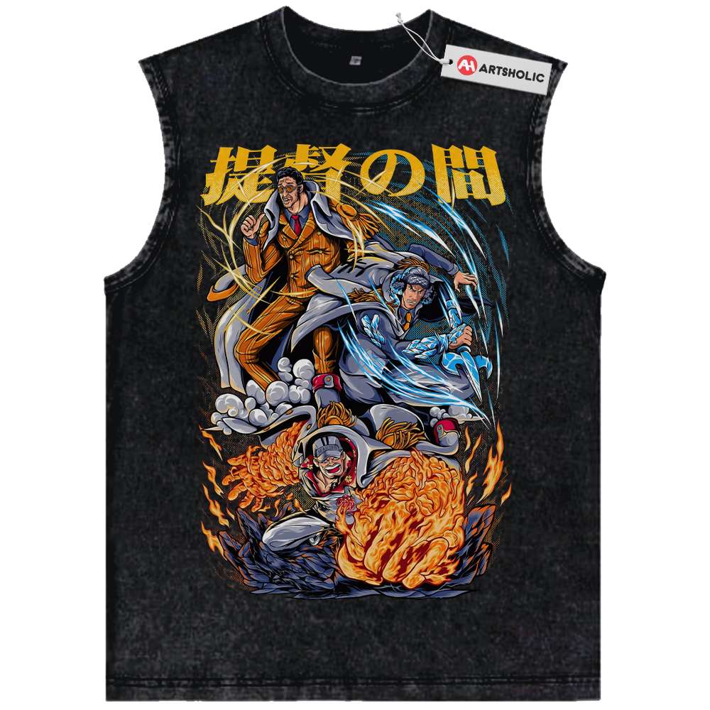 Admiral One Piece Tank Top, Anime Tank Top, Vintage Tank Top