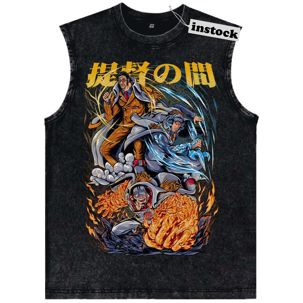 Admiral One Piece Tank Top, Anime Tank Top, Vintage Tank Top