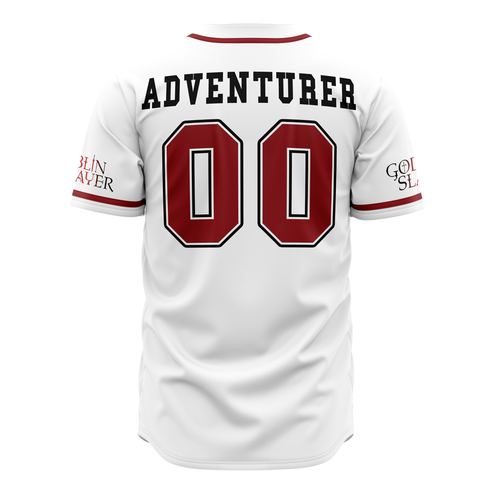 Alternative view of Adventurer Goblin Slayer Baseball Jersey