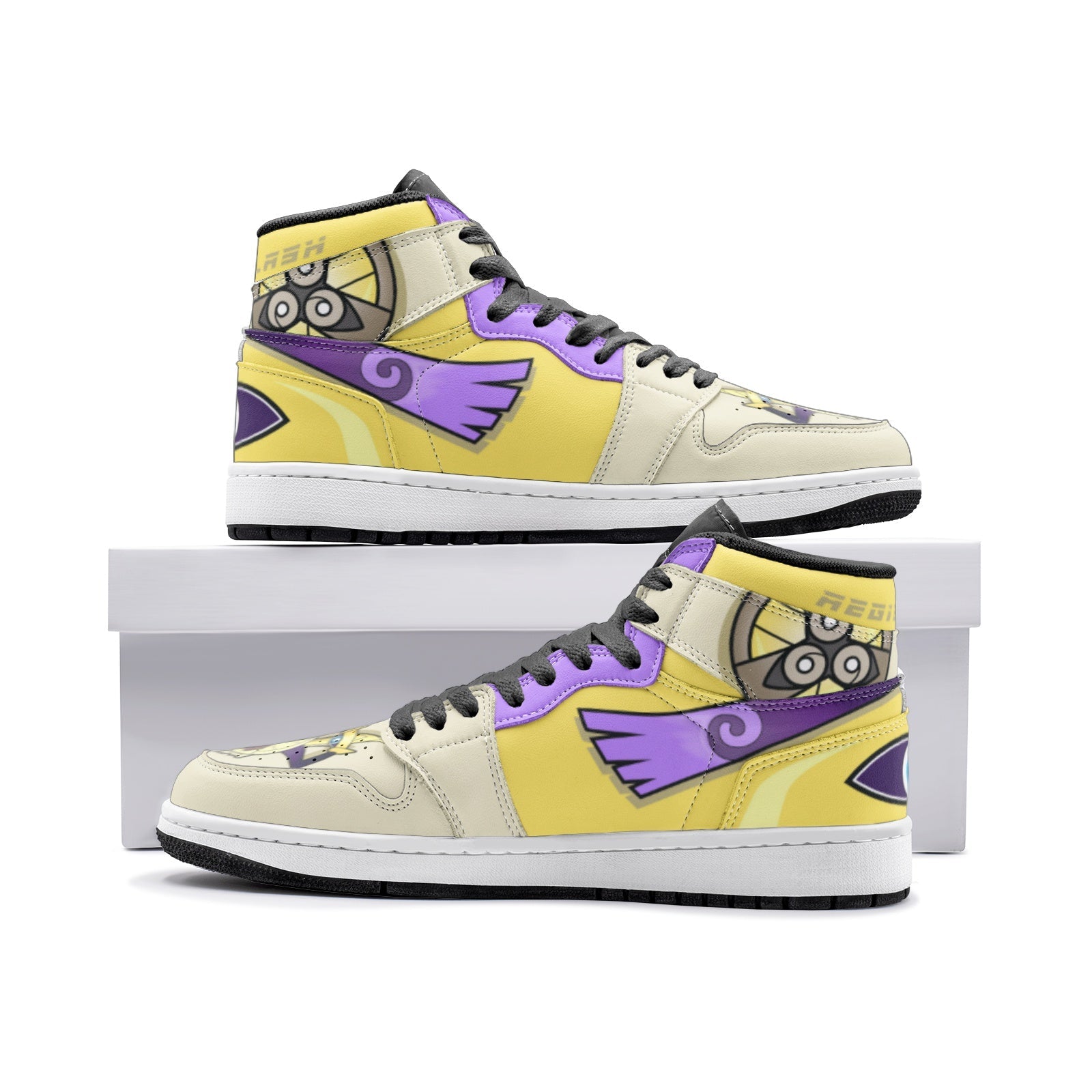 Aegislash Pokemon Custom Sneaker Mid 1 Basketball Shoes - Otaku Hall