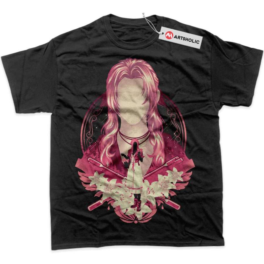 Alternative view of Aerith Gainsborough Shirt, Final Fantasy Shirt, Game Shirt, Graphic T-Shirt