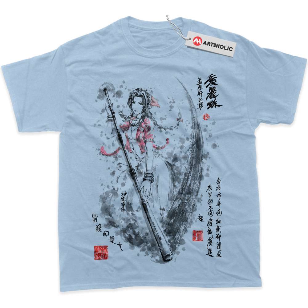 Alternative view of Aerith Gainsborough Shirt, Final Fantasy Shirt, Game Shirt, Graphic Tee