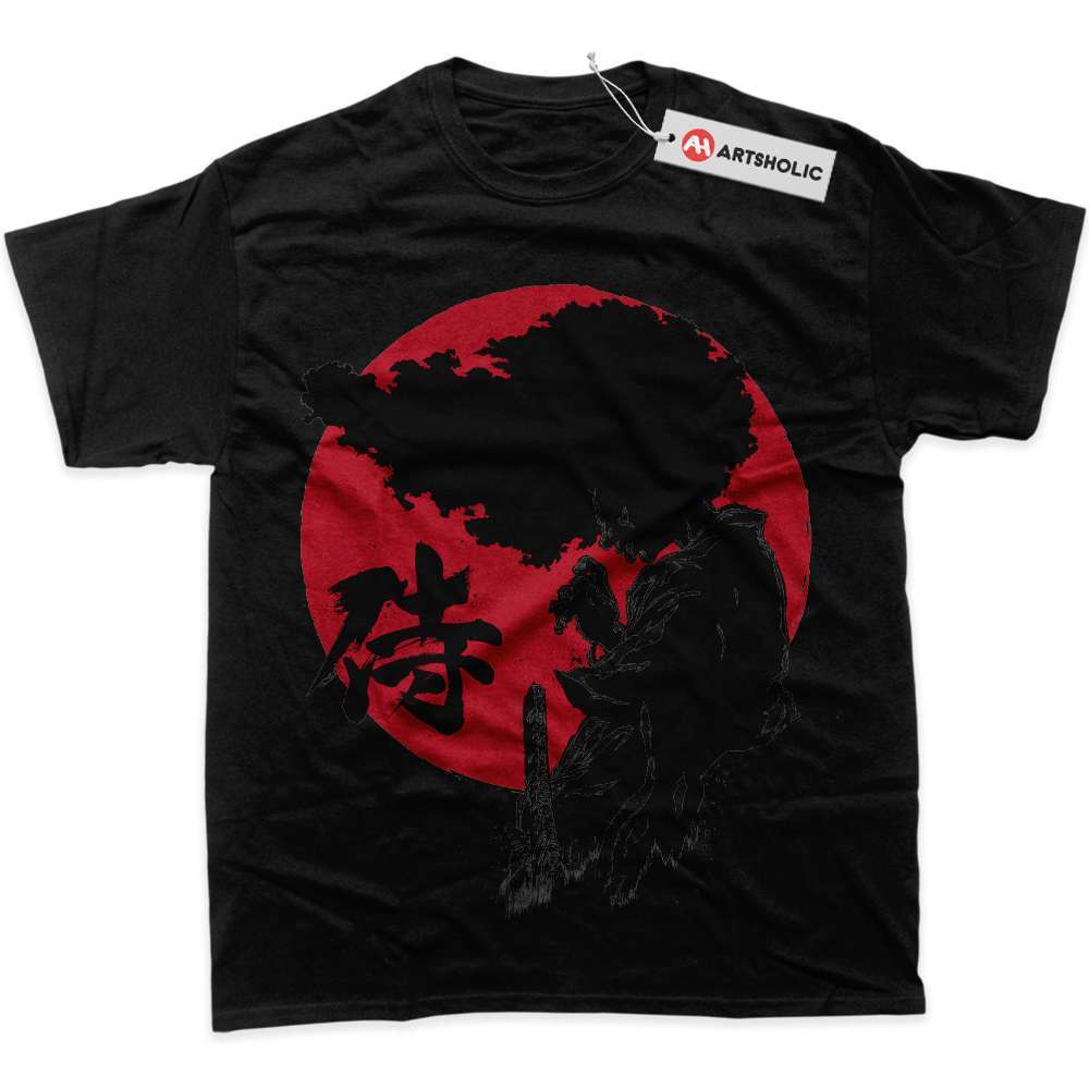 Alternative view of Afro Samurai Shirt, Anime Shirt, graphic Tee