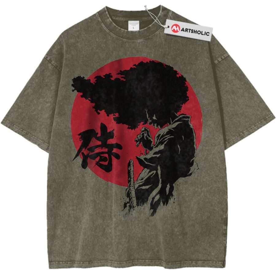 Alternative view of Afro Samurai Shirt, Anime Shirt, Vintage Tee