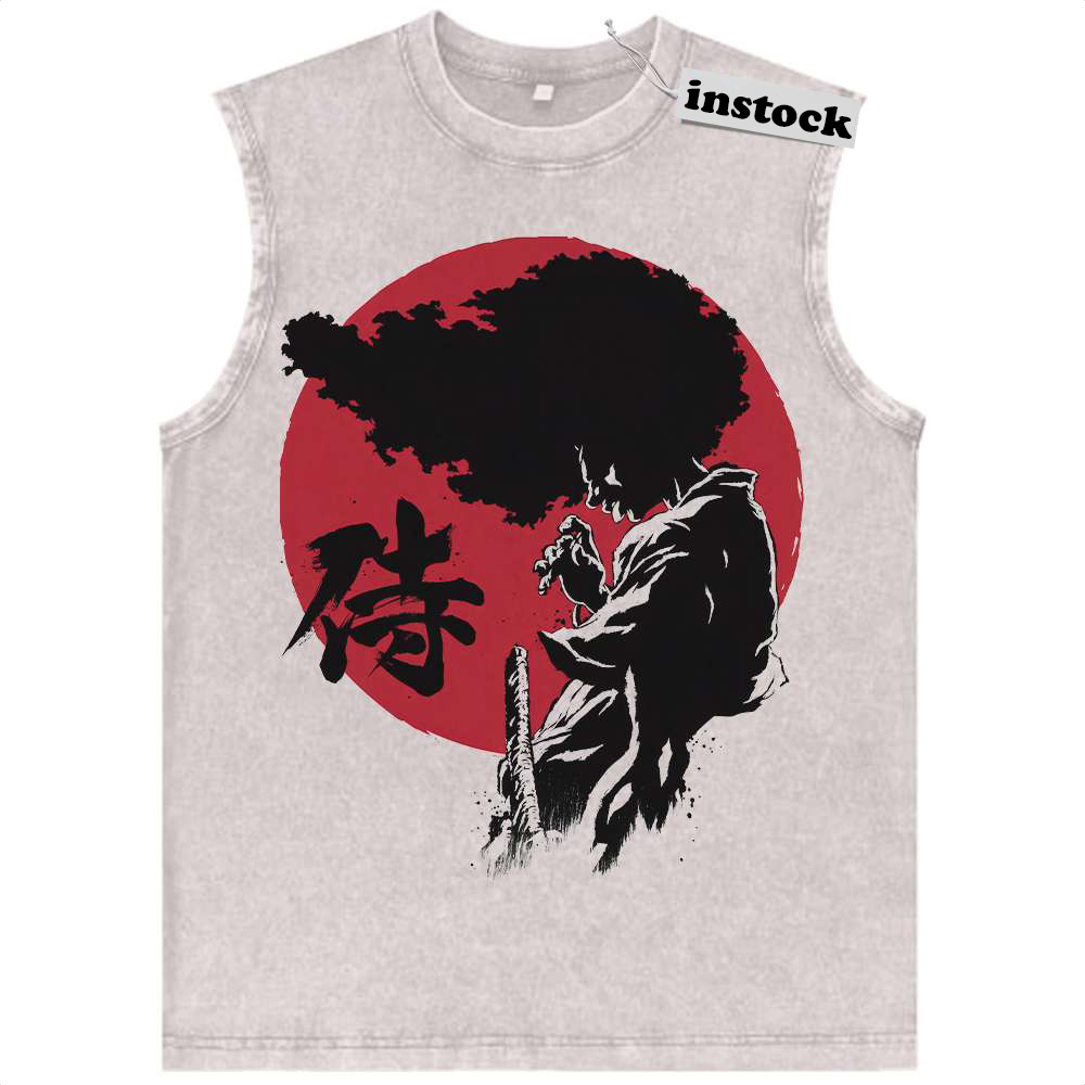 Afro Samurai Tank Top, Anime Tank Top, Vintage Tank Top
