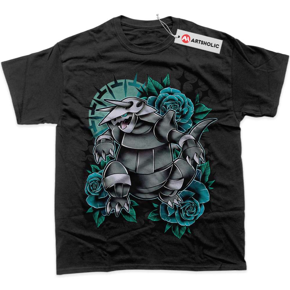 Alternative view of Aggron Shirt, Pokemon Shirt, Anime Shirt, Graphic T-Shirt