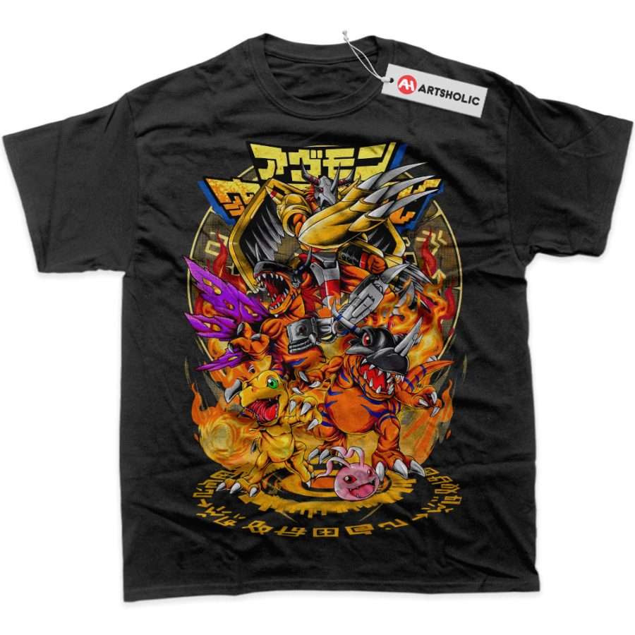 Alternative view of Agumon Shirt, Greymon Shirt, Digimon Shirt, Anime Shirt, Graphic Tee