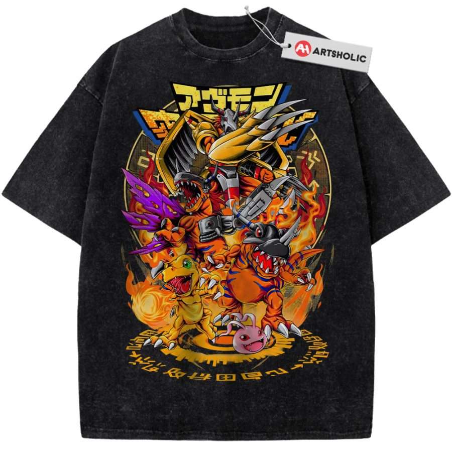 Alternative view of Agumon Shirt, Greymon Shirt, Digimon Shirt, Anime Shirt, Vintage Tee