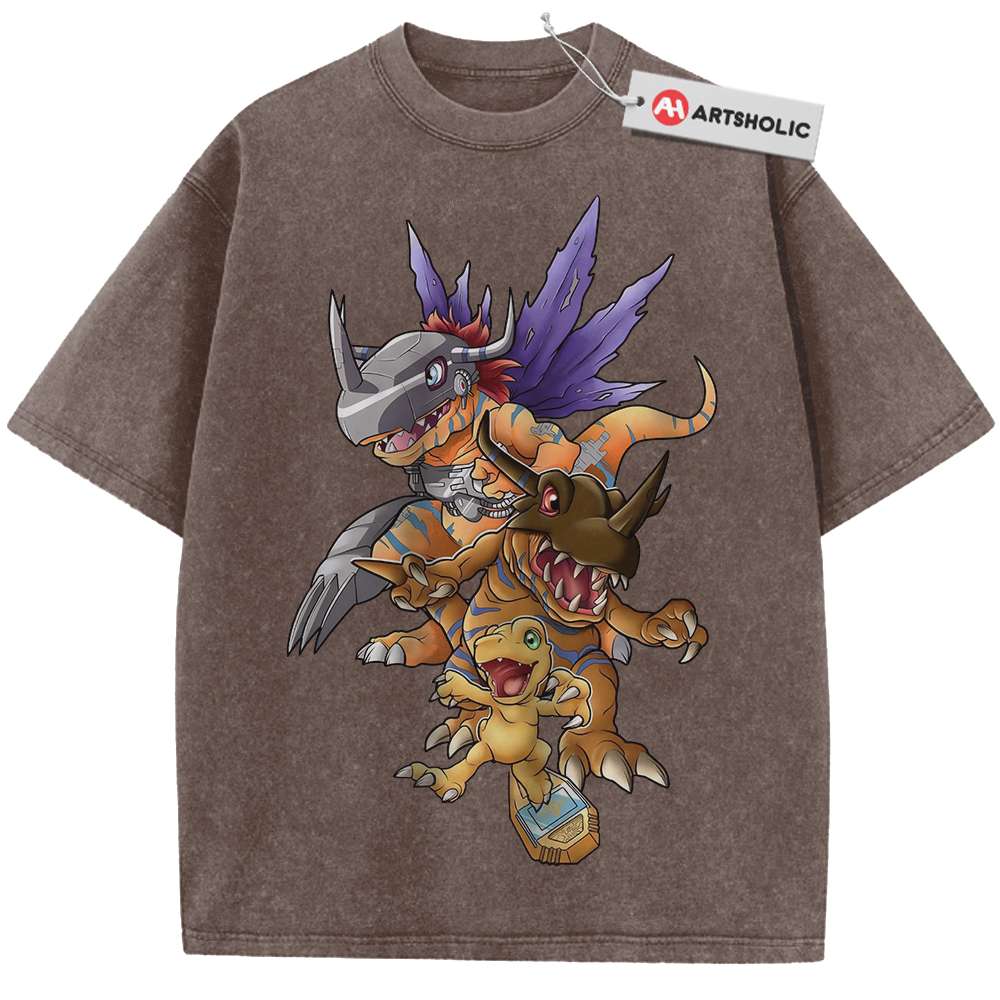 Agumon Shirt, Greymon Shirt, MetalGreymon Shirt, Digimon Adventure Shirt, Anime Shirt, Vintage Tee