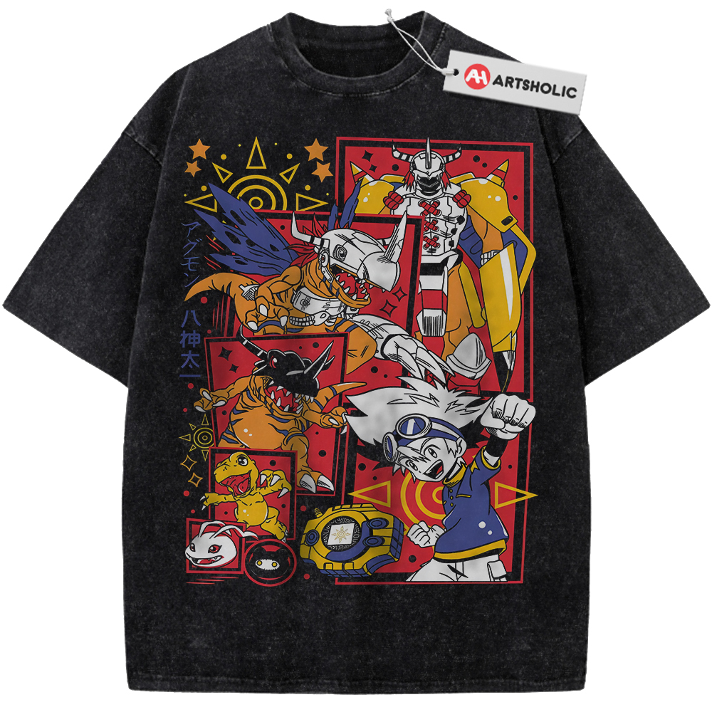 Agumon Shirt, Greymon Shirt, MetalGreymon Shirt, Digimon Shirt, Anime Shirt, Vintage T-Shirt