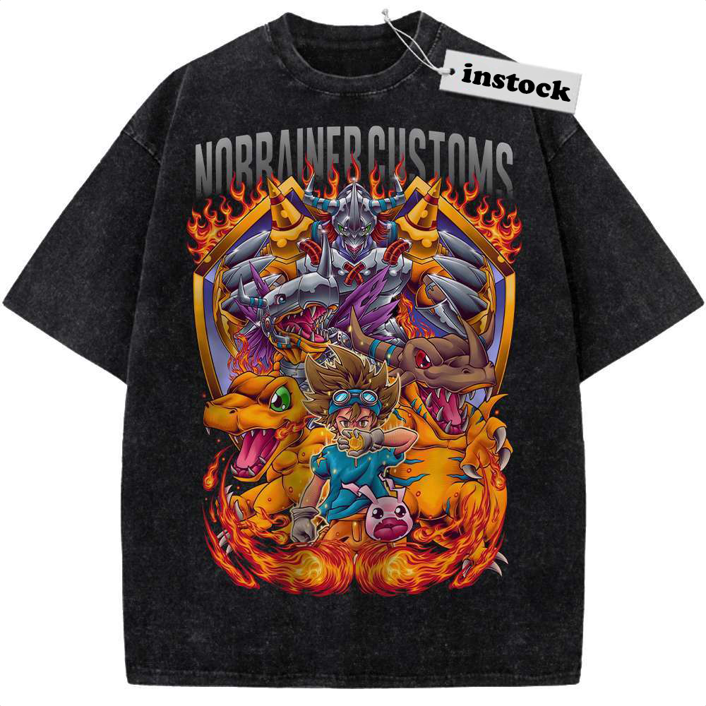 Agumon Shirt, Greymon Shirt, WarGreymon Shirt, Tai Kamiya Shirt, Digimon Adventure Shirt, Anime Shirt, Vintage Tee