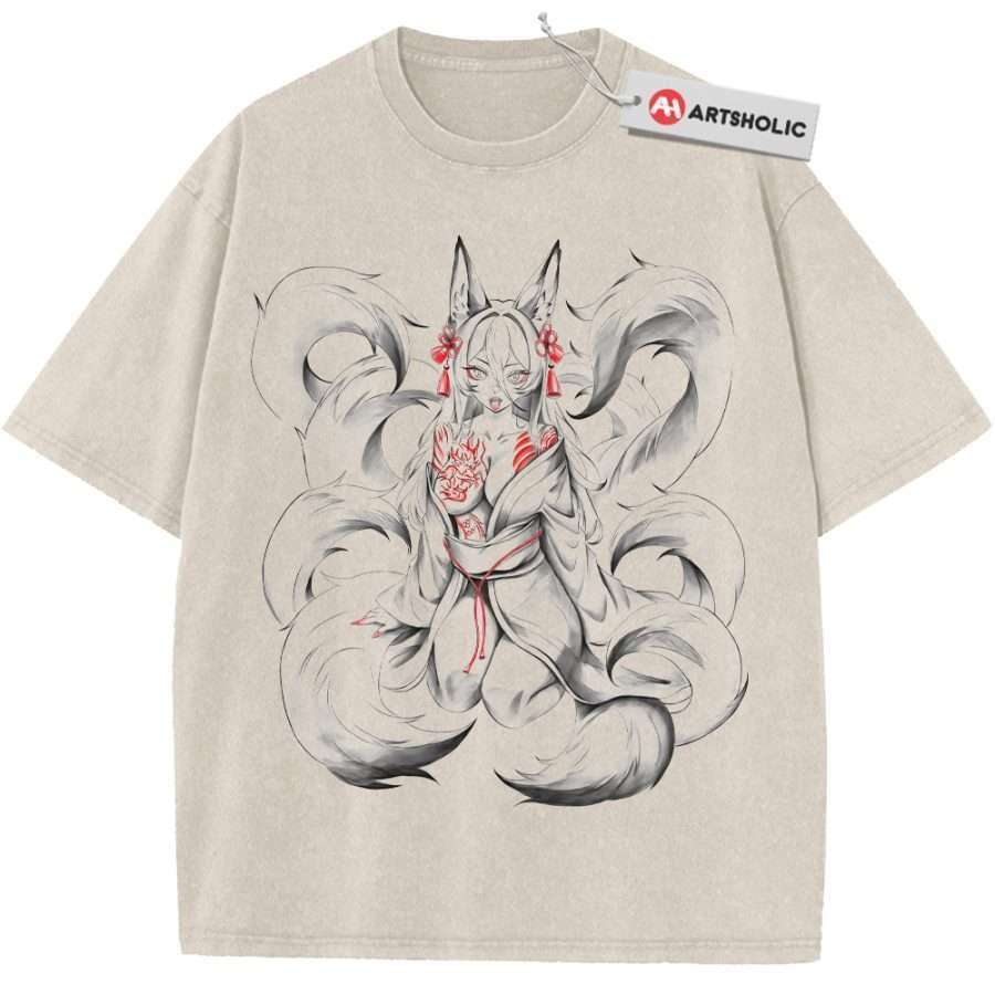 Alternative view of Ahri Shirt, League of Legends Shirt, LoL Shirt, Game Shirt, Vintage T-Shirt