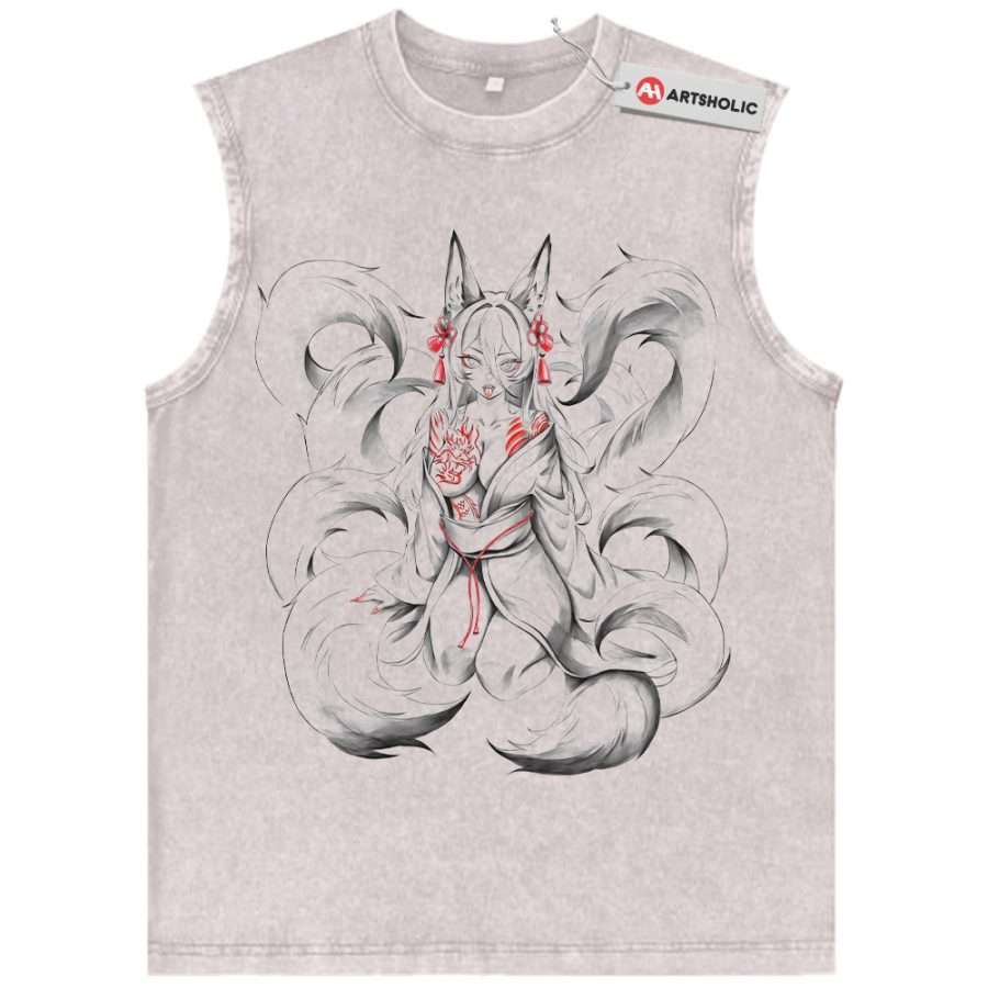 Alternative view of Ahri Tank Top, League of Legends Tank Top, LoL Tank Top, Game Tank Top, Vintage Tank Top