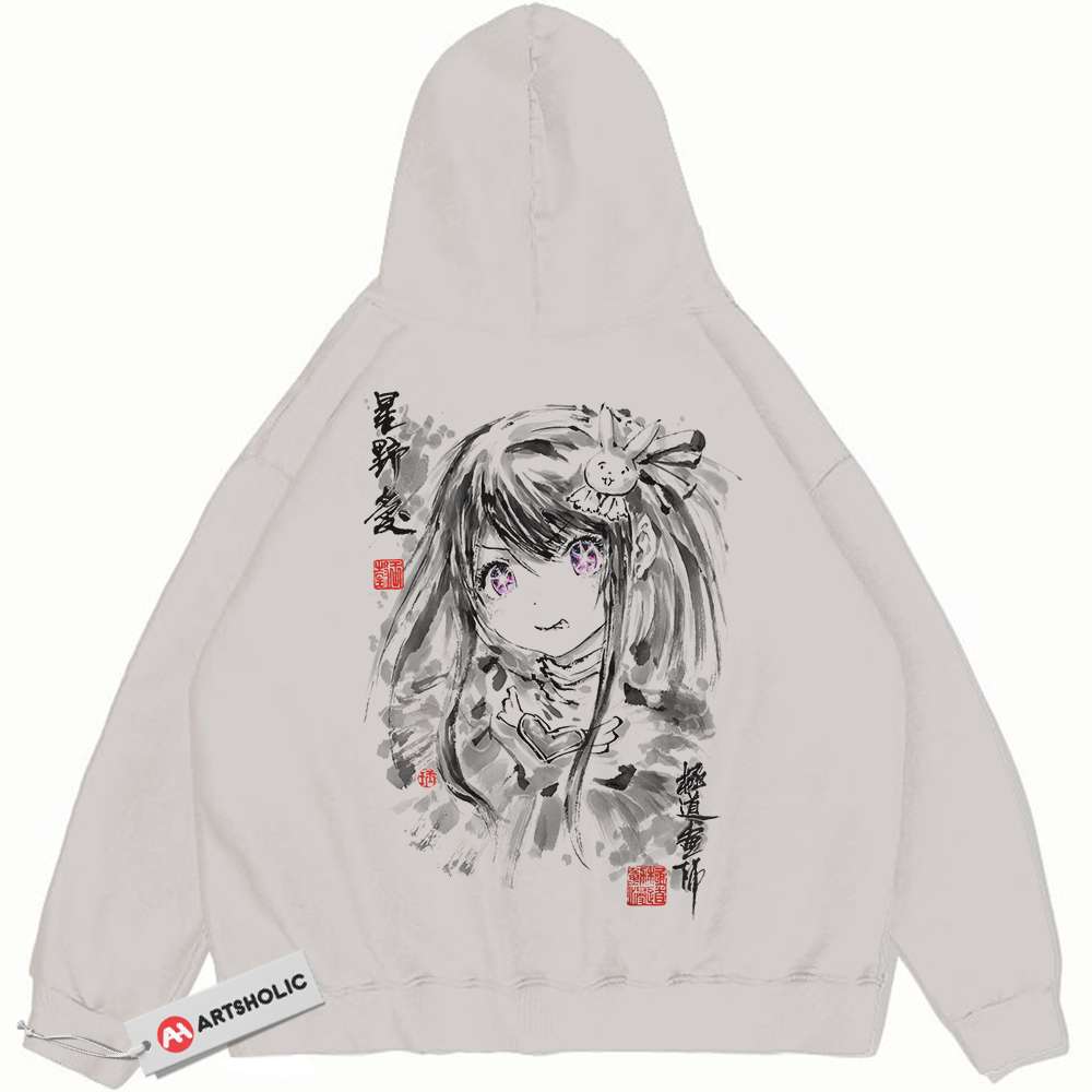 Ai Hoshino Hoodie, Oshi no Ko Hoodie, Anime Hoodie, Vintage Hoodie