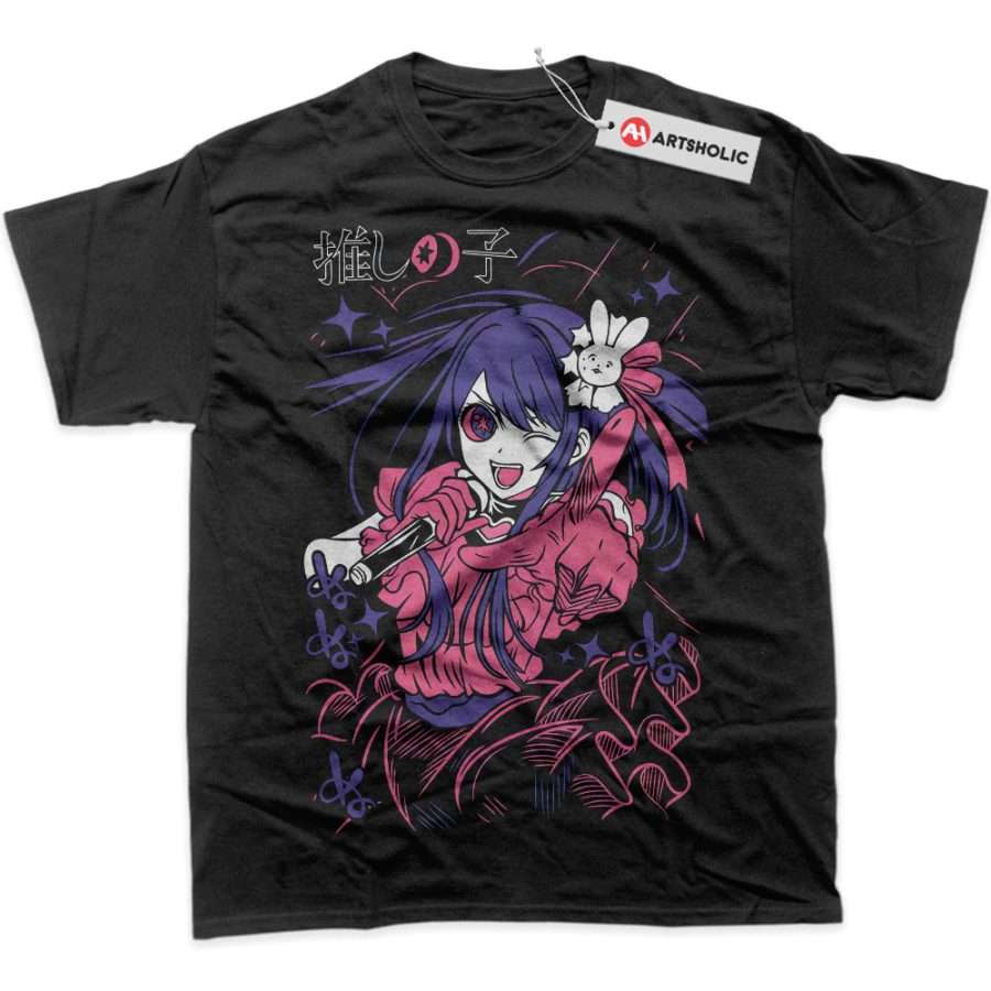 Alternative view of Ai Hoshino Shirt, Oshi no Ko Shirt, Anime Shirt, Graphic T-Shirt