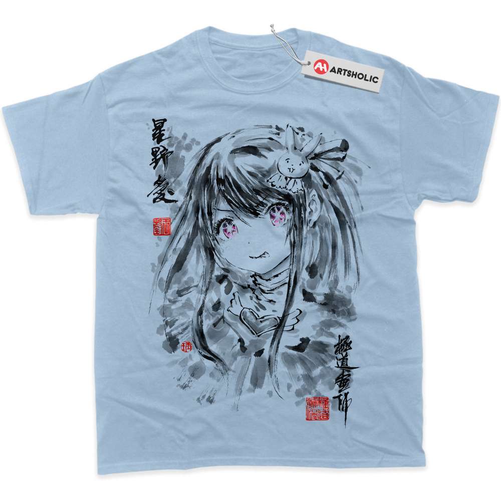 Alternative view of Ai Hoshino Shirt, Oshi no Ko Shirt, Anime Shirt, Graphic Tee