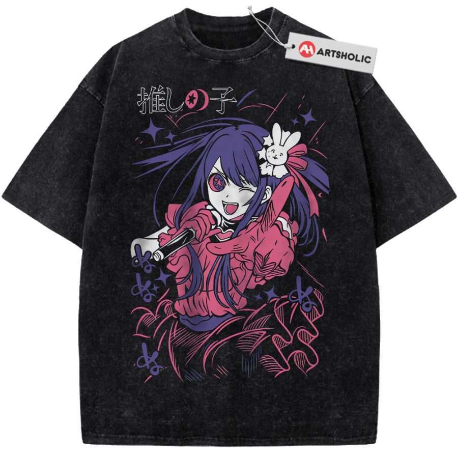 Alternative view of Ai Hoshino Shirt, Oshi no Ko Shirt, Anime Shirt, Vintage T-Shirt