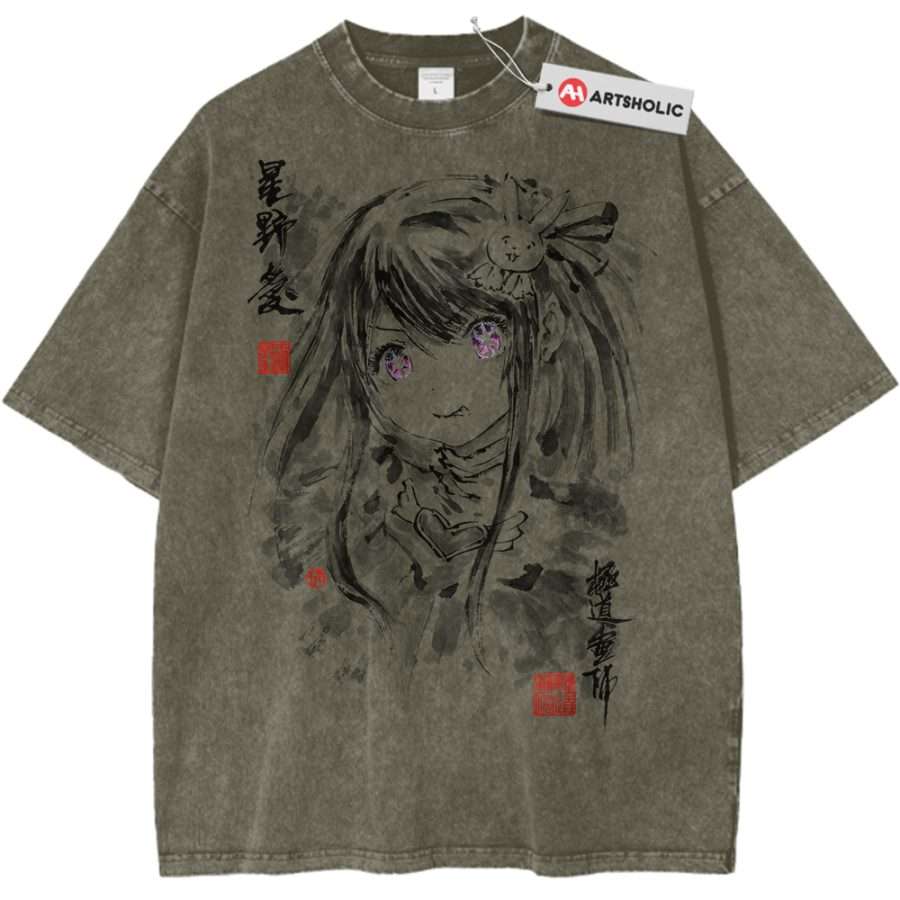 Alternative view of Ai Hoshino Shirt, Oshi no Ko Shirt, Anime Shirt, Vintage Tee