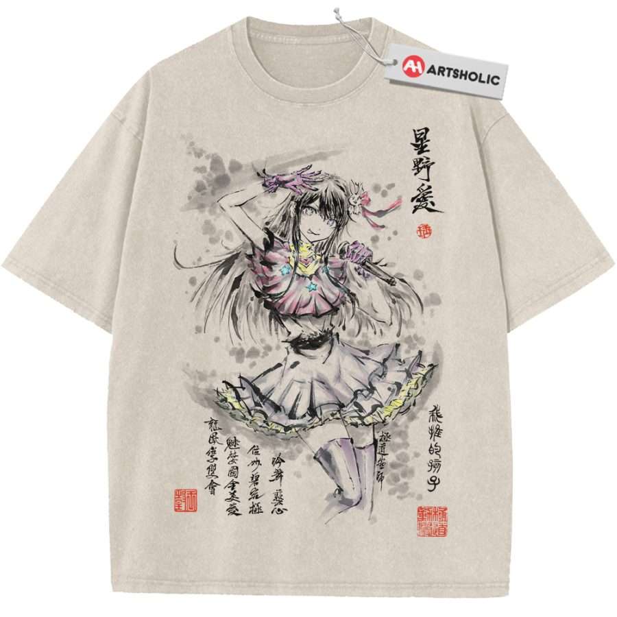 Alternative view of Ai Hoshino Shirt, Oshi no Ko Shirt, Anime Shirt, Vintage Tee