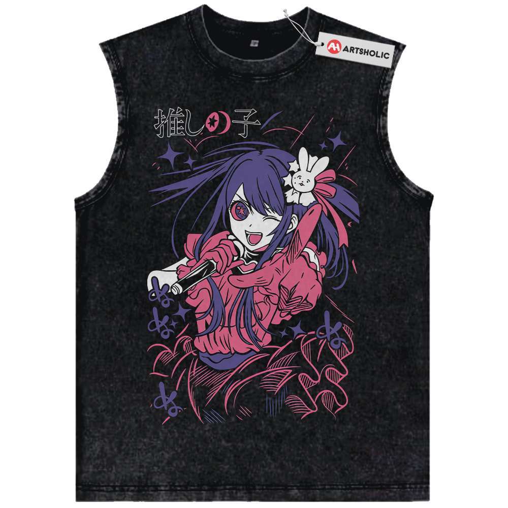 Ai Hoshino Tank Top, Oshi no Ko Tank Top, Anime Tank Top, Vintage Tank Top