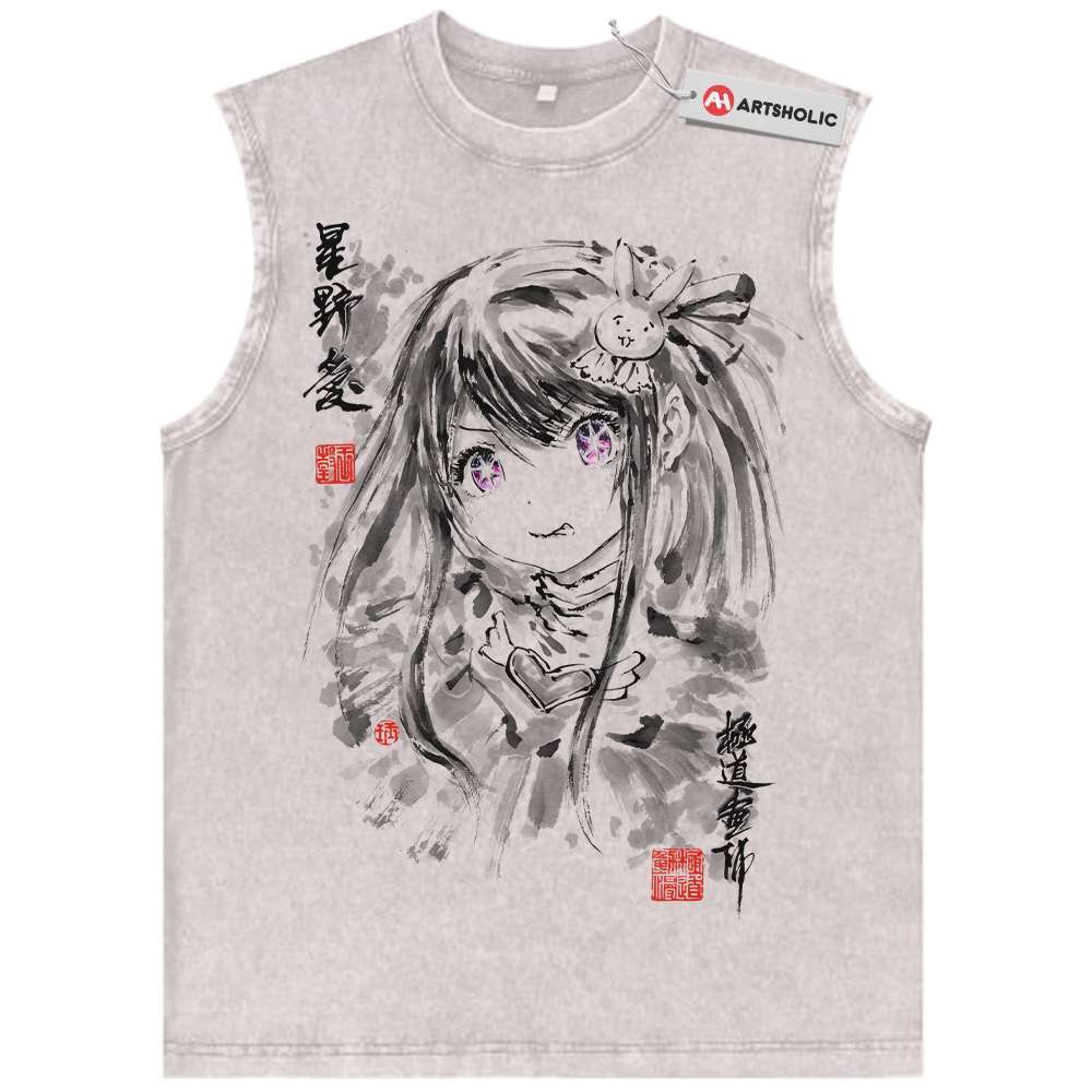 Ai Hoshino Tank Top, Oshi no Ko Tank Top, Anime Tank Top, Vintage Tank Top