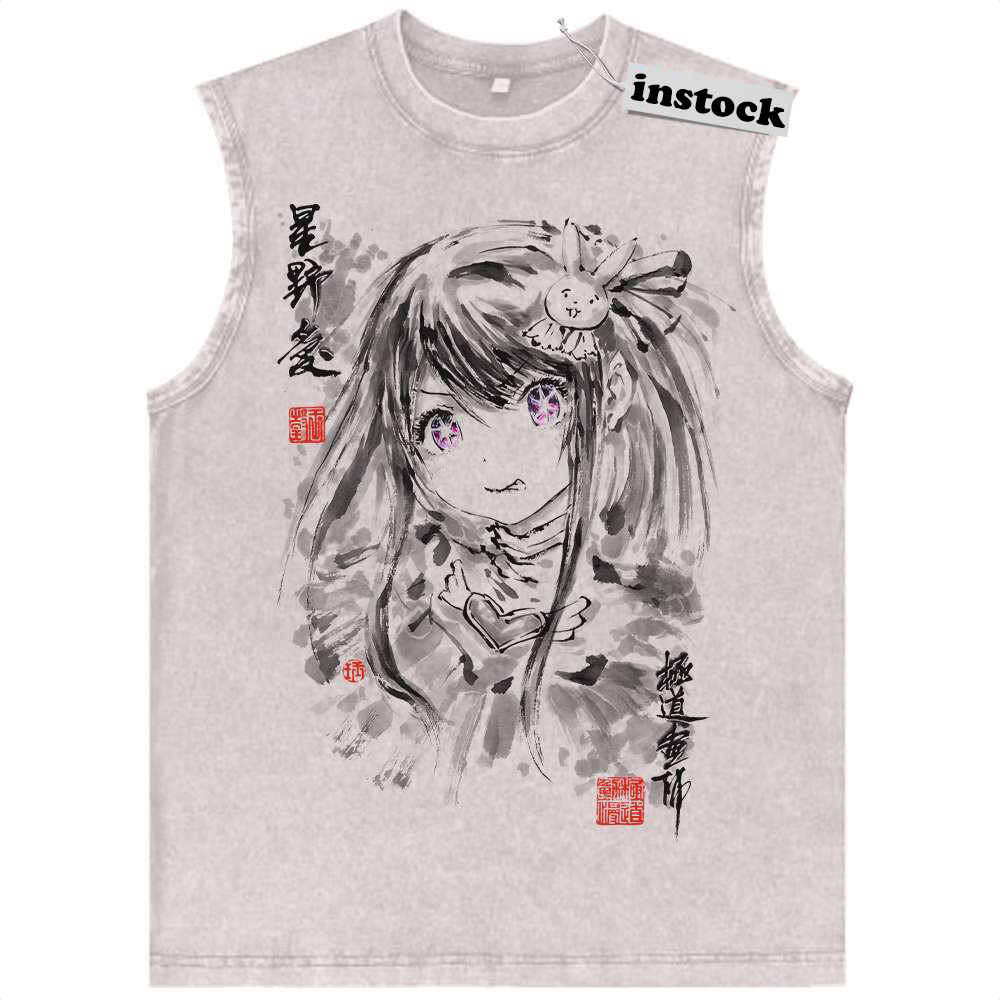 Ai Hoshino Tank Top, Oshi no Ko Tank Top, Anime Tank Top, Vintage Tank Top