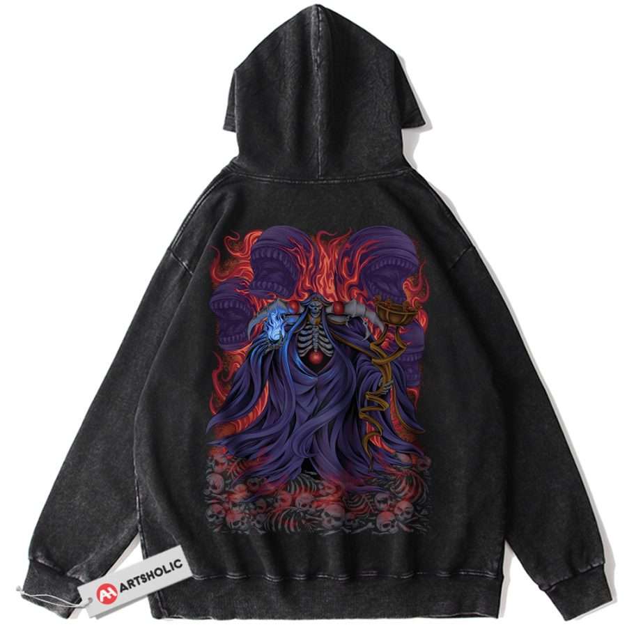 Alternative view of Ainz Ooal Gown Hoodie, Overlord Hoodie, Anime Hoodie, Vintage Hoodie