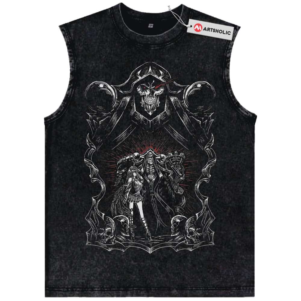 Ainz Ooal Gown Tank Top, Albedo Tank Top, Overlord Tank Top, Anime Tank Top, Vintage Tank Top