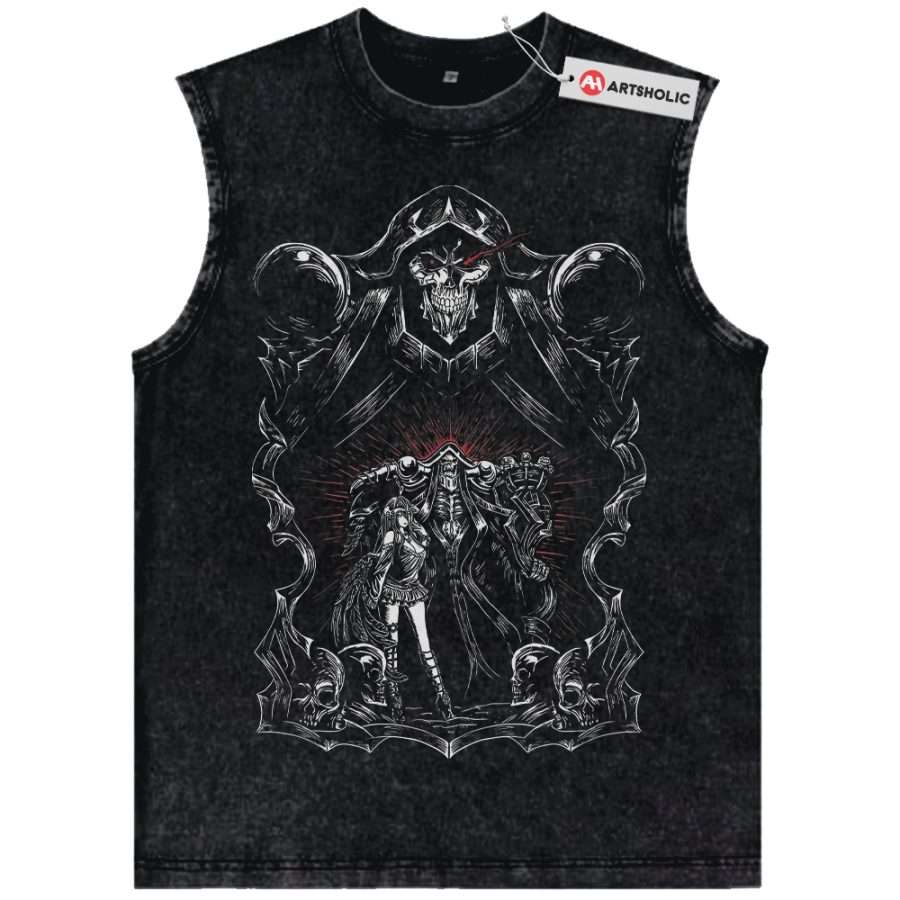 Alternative view of Ainz Ooal Gown Tank Top, Albedo Tank Top, Overlord Tank Top, Anime Tank Top, Vintage Tank Top