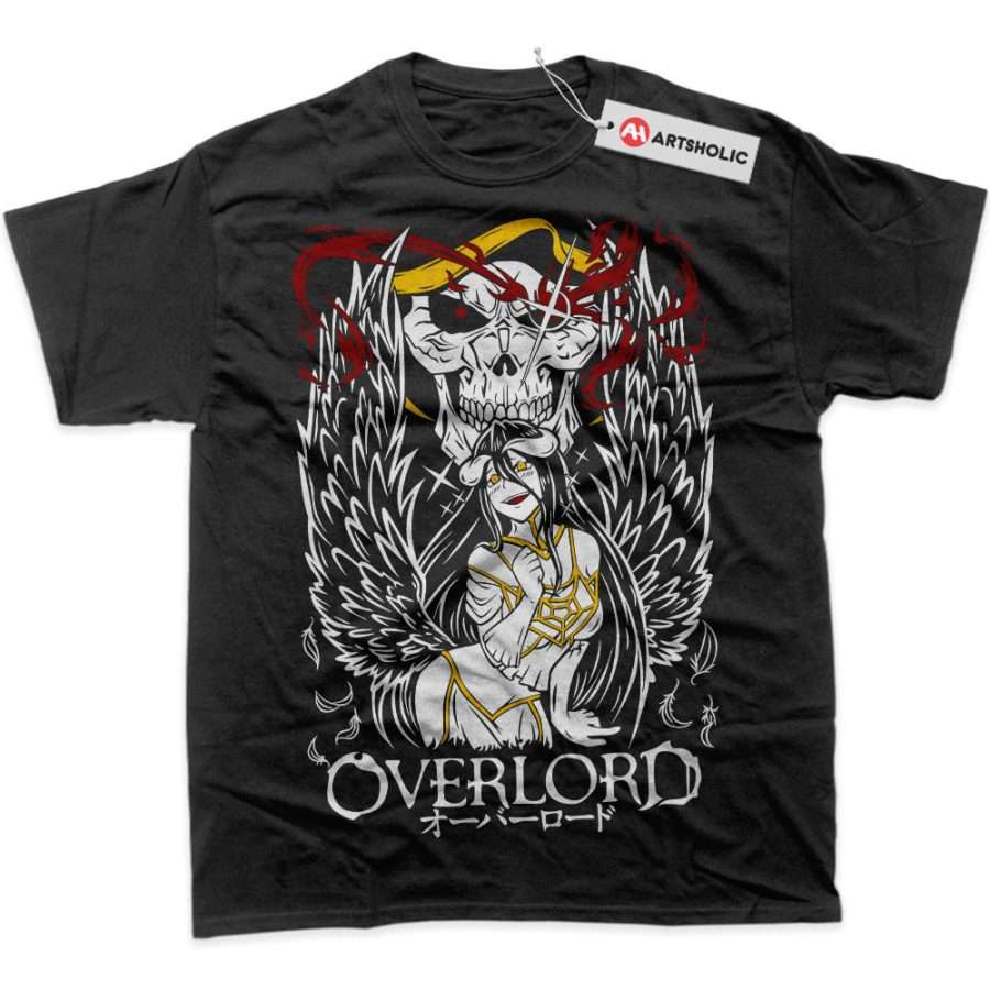 Alternative view of Ainz Ooal Gown vs Albedo Shirt, Overlord Shirt, Anime Shirt, Graphic T-Shirt