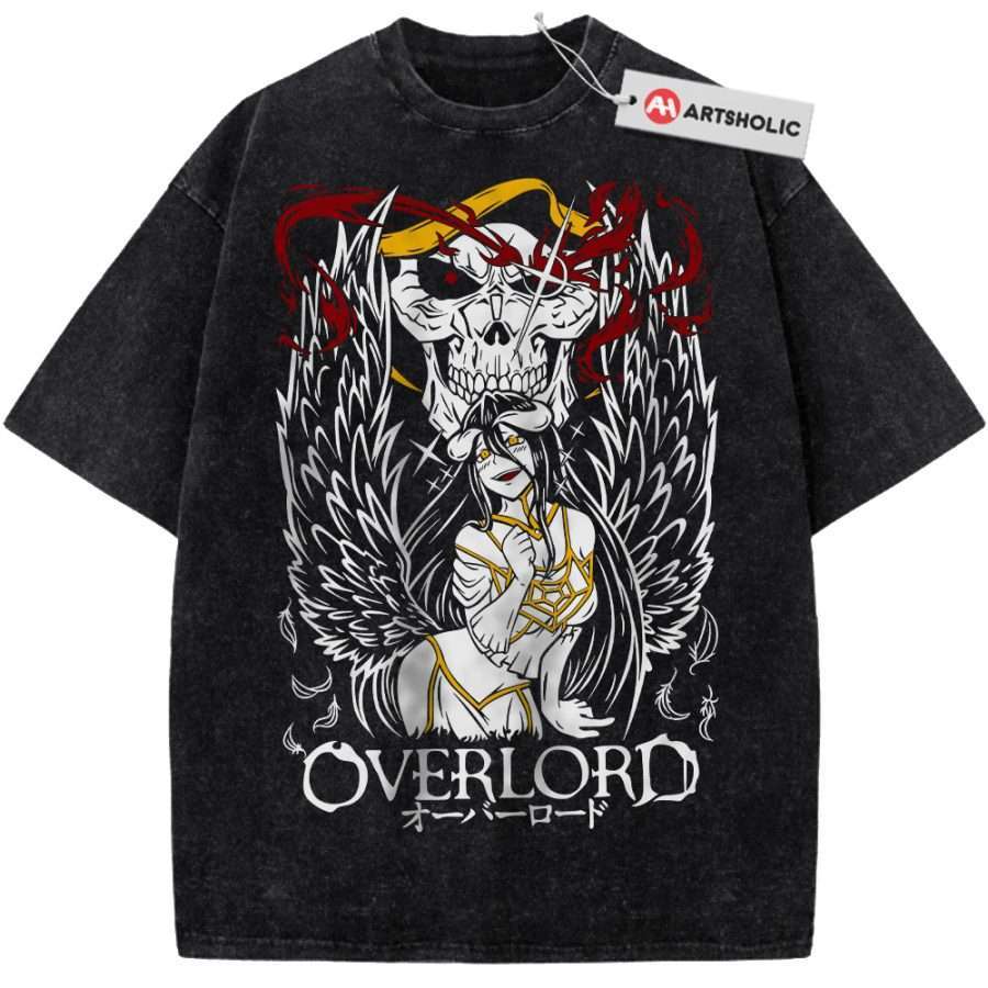 Alternative view of Ainz Ooal Gown vs Albedo Shirt, Overlord Shirt, Anime Shirt, Vintage T-Shirt