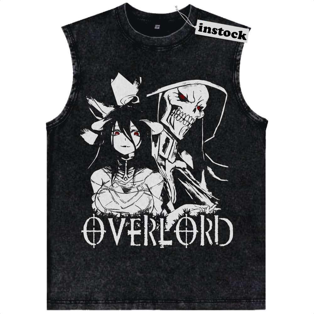 Ainz Ooal Gown vs Albedo Tank Top, Overlord Tank Top, Anime Tank Top, Vintage Tank Top