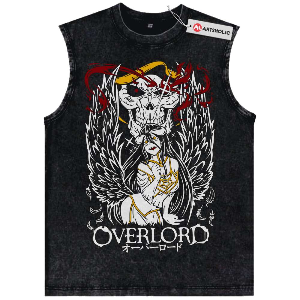 Ainz Ooal Gown vs Albedo Tank Top, Overlord Tank Top, Anime Tank Top, Vintage Tank Top