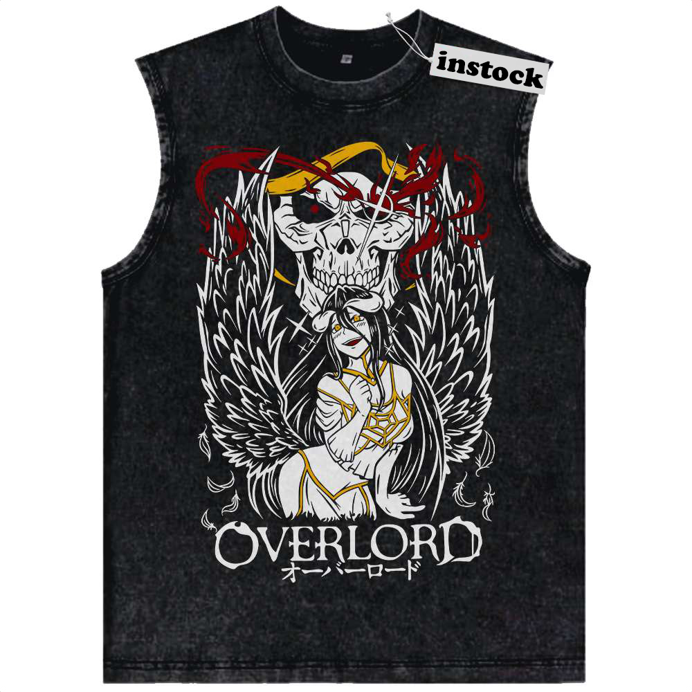 Ainz Ooal Gown vs Albedo Tank Top, Overlord Tank Top, Anime Tank Top, Vintage Tank Top