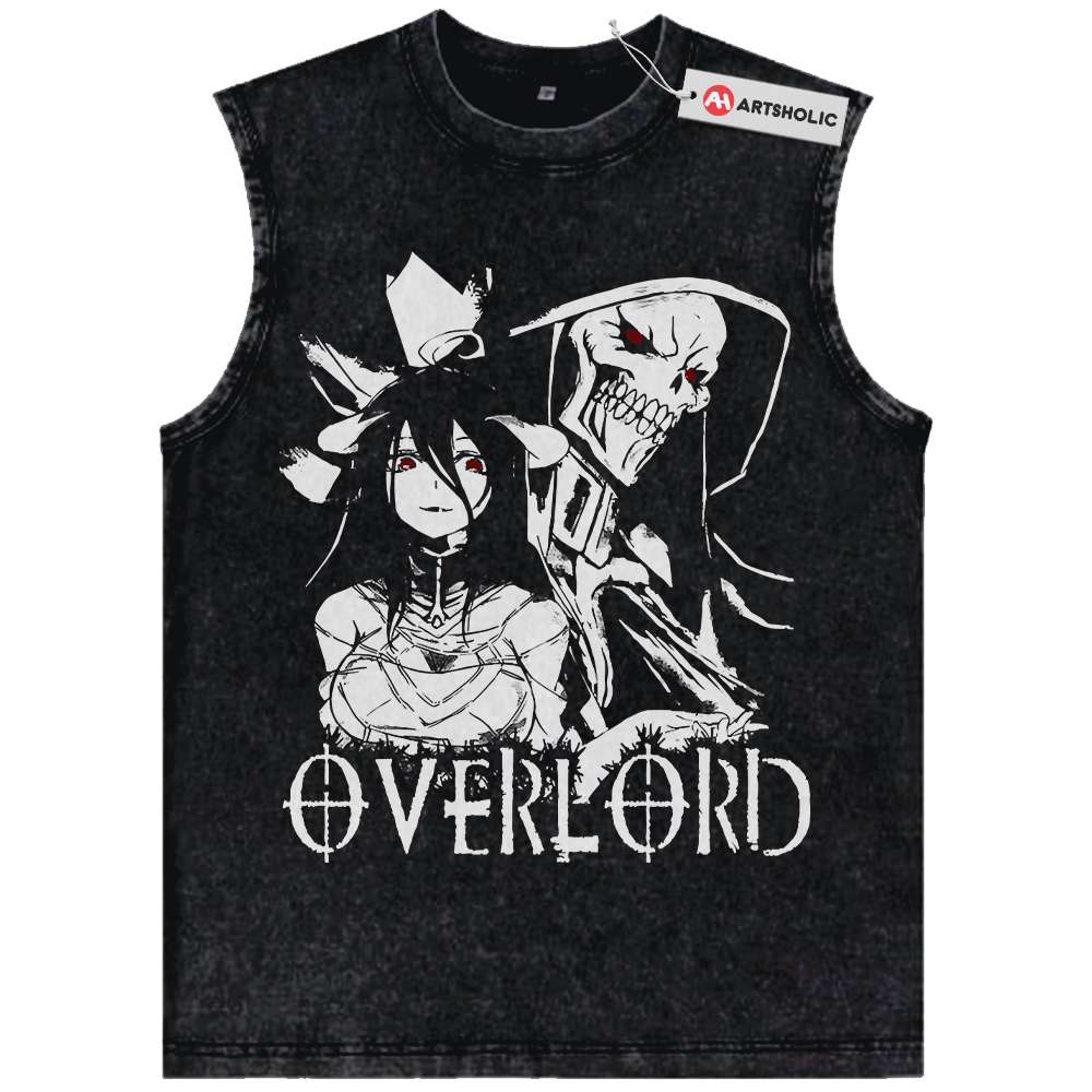 Ainz Ooal Gown vs Albedo Tank Top, Overlord Tank Top, Anime Tank Top, Vintage Tank Top