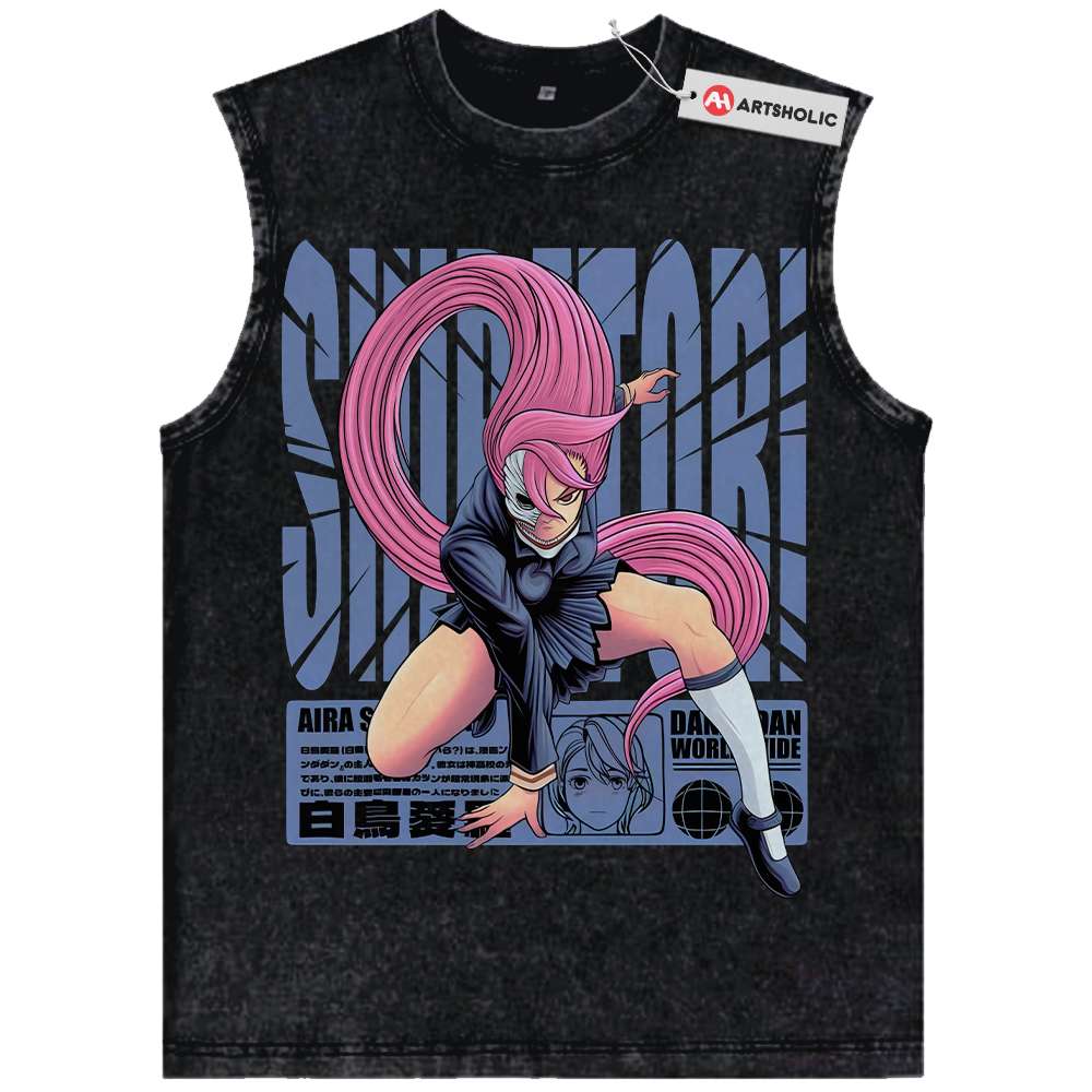Aira Shiratori Tank Top, Dandadan Tank Top, Anime Tank Top, Vintage Tank Top
