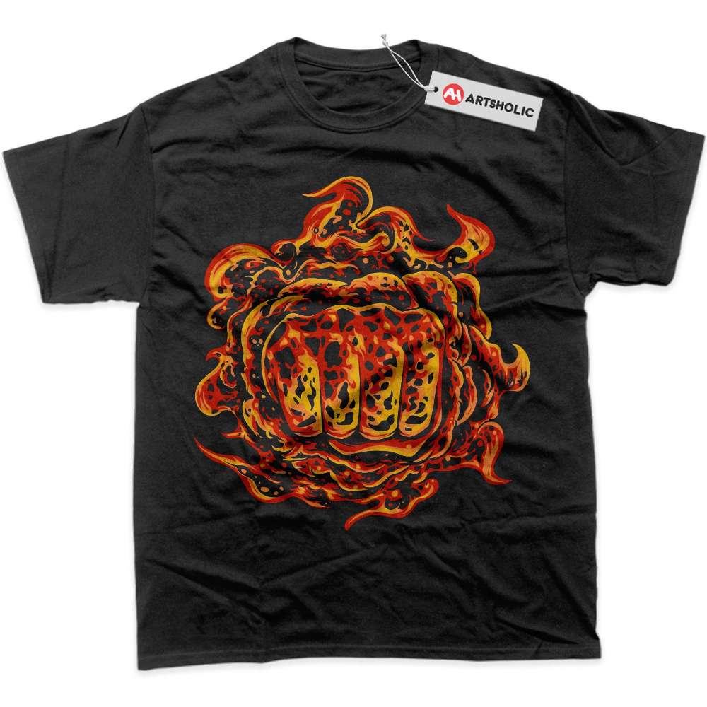 Akainu Magma Fist Shirt, One Piece Shirt, Anime Shirt, Graphic T-Shirt