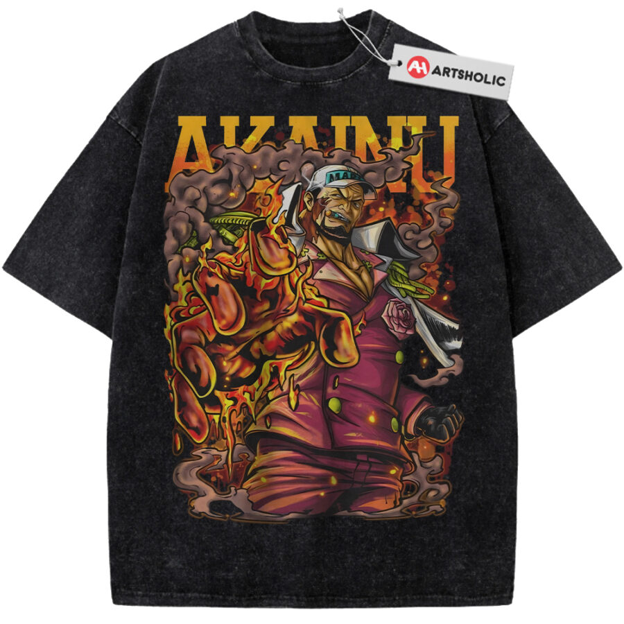 Alternative view of Akainu Shirt, Sakazuki Shirt, One Piece Shirt, Anime Shirt, Vintage Tee