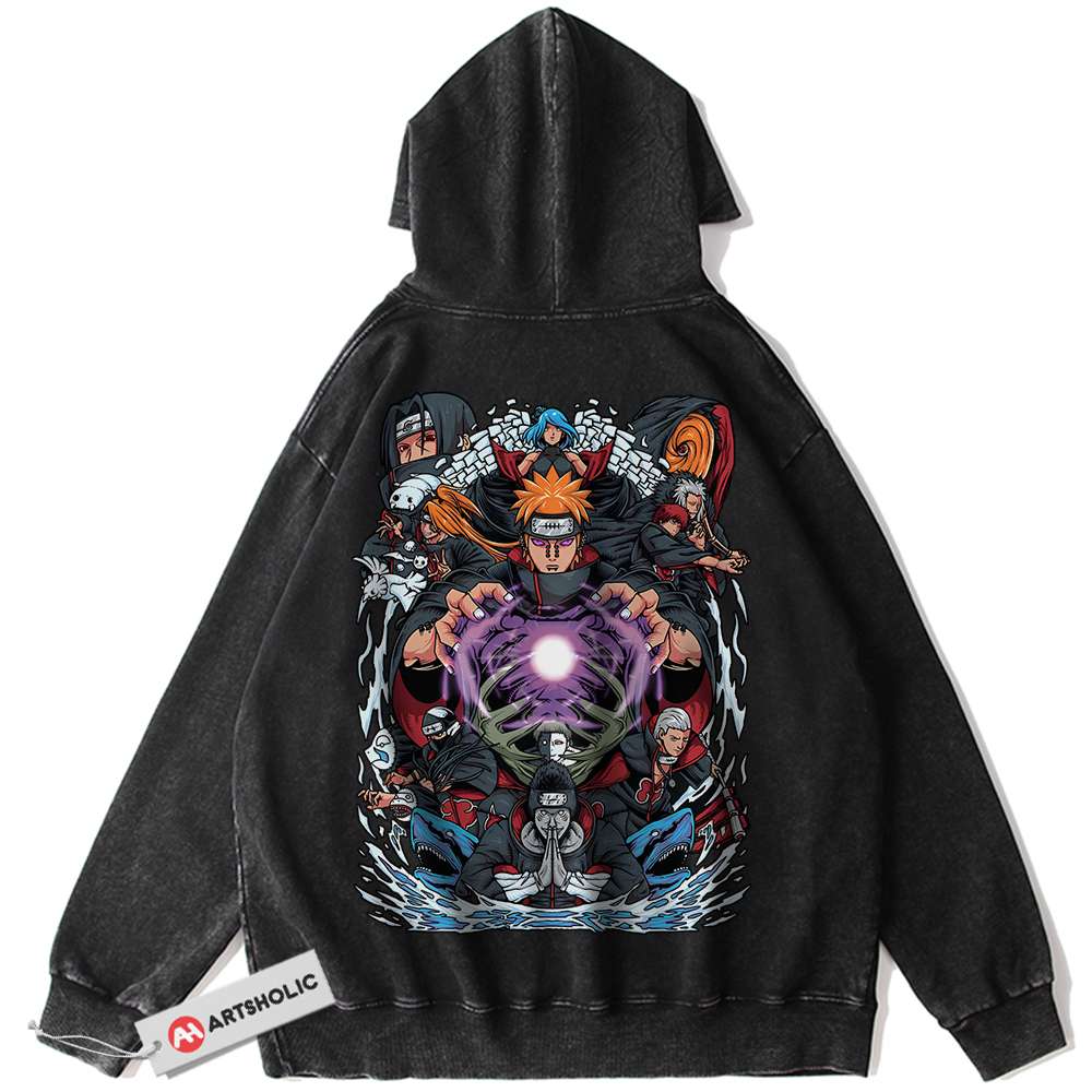 Akatsuki Hoodie, Naruto Hoodie, Anime Hoodie, Vintage Hoodie
