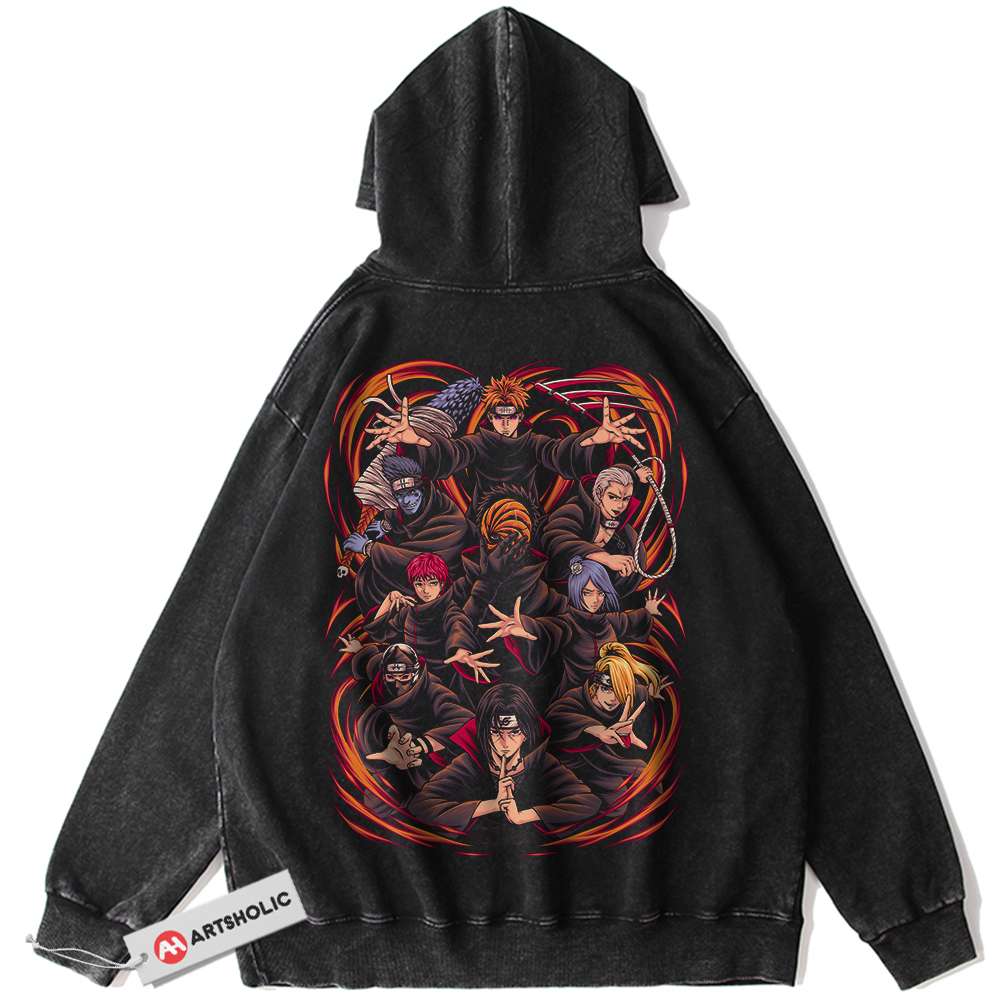 Akatsuki Hoodie, Naruto Hoodie, Anime Hoodie, Vintage Hoodie