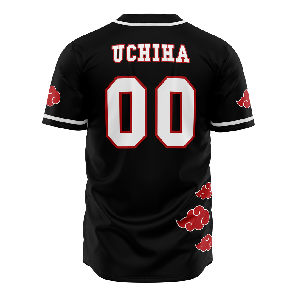 Alternative view of Akatsuki Naruto Shippuden Custom Baseball Jersey