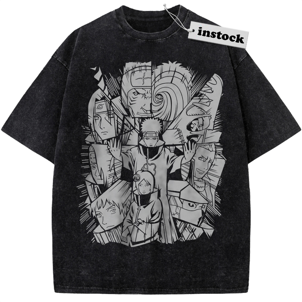 Akatsuki Shirt, Naruto Shirt, Anime Shirt, Vintage T-Shirt